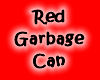 Red Garbage Can