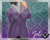 [Jo] Frilly Coat Purple