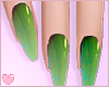 Green Round Nails