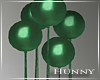 H. Float Green Balloons