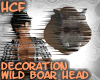 HCF Wild Boar Head Deco