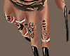 Long Black Nails+Tattoo