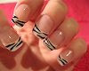 Sm. Zebra Print Nails
