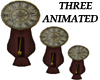 3 Animated clocks