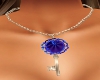 [KC]Blue Key Necklace
