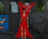 showgril red dress 