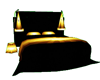 cute blk&gold bed