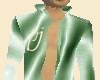 PJ green silk top