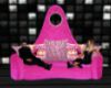 Pink Crystal Club Couch
