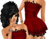 Blood Red Frilly Dress