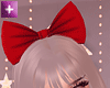 xmas bow + doll hair