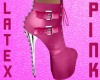 Latex Pink Boots