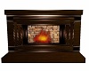 brown fire place