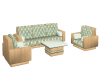 (D) SEAGREEN COUCH SET