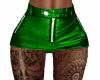 Leather Mini Skirt green