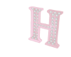 Baby Pink Letter H