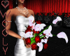 Wedding bouquet red whit
