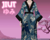 ゆみ Blue Waves Kimono