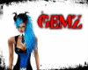 GEMZ!! BLUE&BLK CURLS