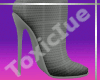 [T] Gray Stiletto Boots