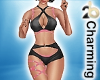 pink and black swimsuit