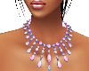 Blue and pink necklace