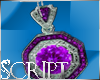 Purple Eternity Necklace