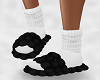 Black Bubble Slippers