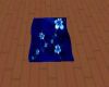 (K) Blue Flower Towel