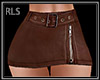 Leather Skirt Brown RLS