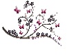 *R* Butterfly Deko Lila