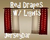 Red Drapes w/lights