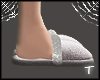 White Fuzzy Slippers