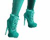 *F70 Teal Suede Boots