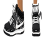 black sneakers