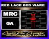 RED LACE BED WARE