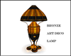 {DBA} BRONZE DECO LAMP