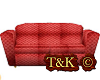 Red Texture Couch