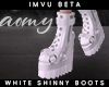 Ao| White Shinny Boots