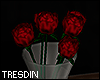 Dark Roses Vase