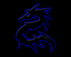 Tribal Dragon - Blue (L)