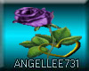Purple Rose Gold Heart L