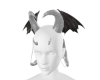 Batty Horns Wings Grey