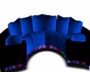 blue / black sofa