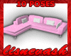(L) 10 Pose Pink Couch