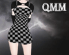 checkered dress(F）