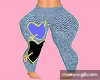 Leggins heart jeans