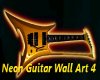 Neon Guitar Wall Art 4