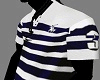 Striped Blue-White Polo 
