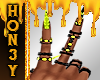 HON3Y*Lime/Blk Rings